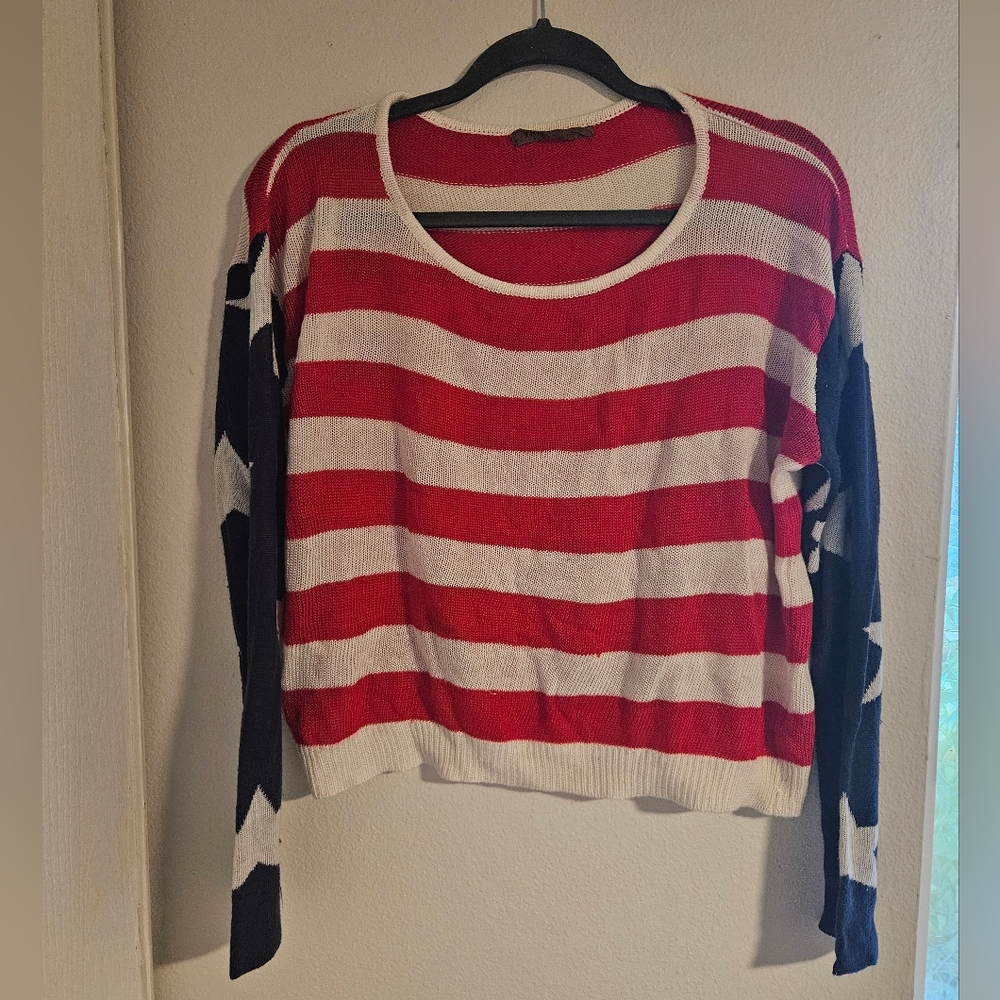 American Flag Knit sweater